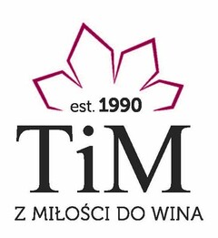 est. 1990 TiM Z MIŁOŚCI DO WINA