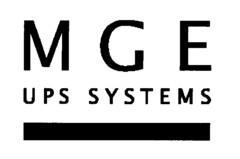 MGE UPS SYSTEMS