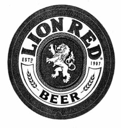 LION RED BEER ESTD 1907