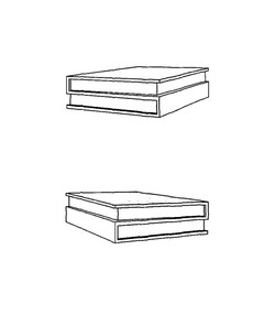 Il marchio tridimensionale è costituito da libro con copertina avente due profili opposti conformati ad "S", il tratto mediano della copertina risultando inframezzato alla pagine del libro.