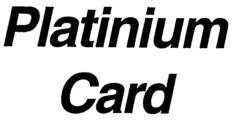 Platinium Card