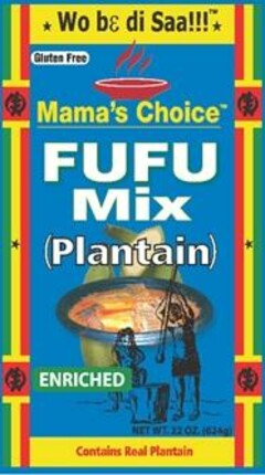 Mama's Choice FUFU Mix ( Plantain )