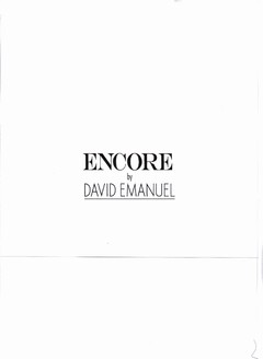 ENCORE BY DAVID EMANUEL