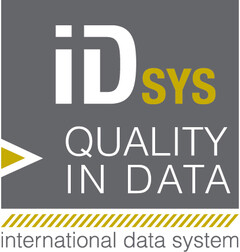 iDSYS QUALITY IN DATA international data system