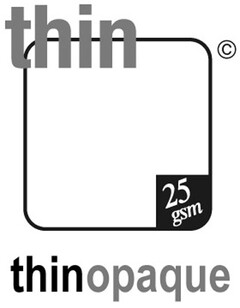 thin 25 gsm thinopaque