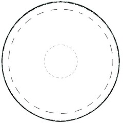 Marchio di posizione costituito da una impronta circolare come da riproduzione grafica allegata.