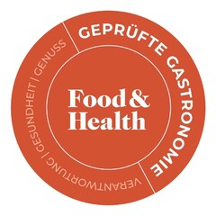 GENUSS GESUND DHEIT GEPRÜFTE CA Food & Health GASTRONOMIE VERANTWORTUNG | GE