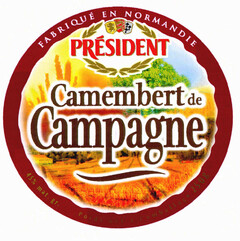 PRÉSIDENT Camembert de Campagne FABRIQUÉ EN NORMANDIE