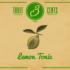 3 THREE CENTS ARTISANAL BEVERAGES lemon Tonic EST. 2014