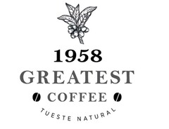 1958 GREATEST COFFEE TUESTE NATURAL