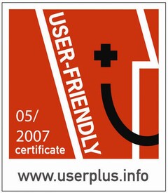USER-FRIENDLY 05/2007 certificate www.userplus.info