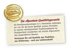Die Qualitätsgarantie Alpenhain