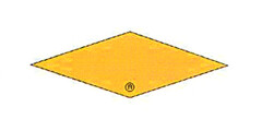 The mark consists of the geometric figure coloured yellow shown in the representation when applied to the visible surface or part of a diving helmet or mask.