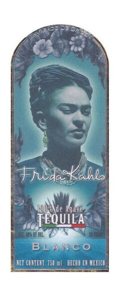 FRIDA KAHLO 100% de Agave TEQUILA BLANCO