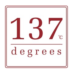 137 degrees