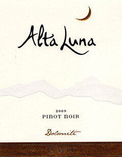 Alta Luna 2009 PINOT NOIR Dolomiti