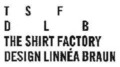 T S F D L B THE SHIRT FACTORY DESIGN LINNÉA BRAUN