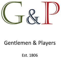 G & P Gentlemen & Players Est. 1806