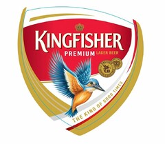 KINGFISHER PREMIUM LAGER BEER THE KING OF GOOD TIMES