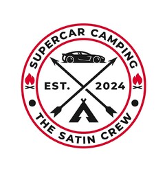 SUPERCAR CAMPING EST. 2024 THE SATIN CREW