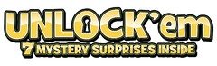 UNLOCK'em 7 MYSTERY SURPRISES INSIDE