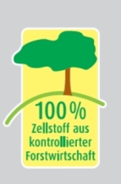 100 % Zellstoff aus kontrollierter Forstwirtschaft