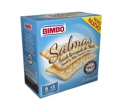 BIMBO SALMAS snack horneado de maíz snack de milho tostado no forno