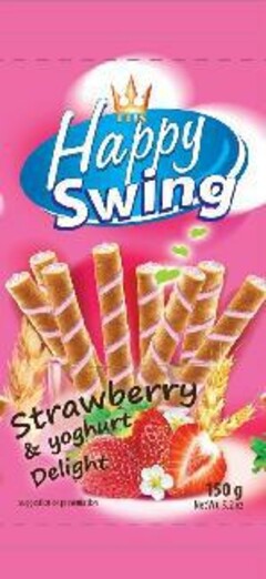 Happy Swing Strawberry & yoghurt Delight 150g