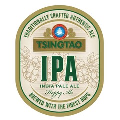 TRADITIONALLY CRAFTED AUTHENTIC ALE TSINGTAO IPA INDIA PALE ALE Hoppy Ale BREWED WITH THE FINEST HOPS