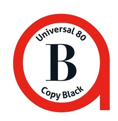 a universal 80 b copy black