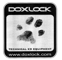 DOXLOCK technical K9 equipment www.doxlock.com