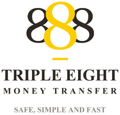 888 TRIPLE EIGHT MONEY TRANSFER SAFE SIMPLE AND FAST