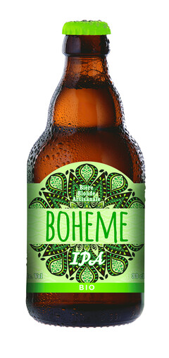 Bière Blonde Artisanale BOHEME IPA Vol 33 cl BIO