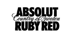 ABSOLUT Country of Sweden RUBY RED