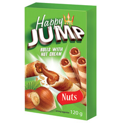 Happy Flis JUMP ROLLS WITH NUT CREAM Nuts 120g