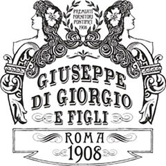 PREMIATI FORNITORI PONTIFICI 1908 GIUSEPPE DI GIORGIO E FIGLI ROMA 1908