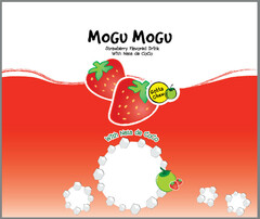 MOGU MOGU Strawberry Flavored Drink With Nata de Coco Gotta Chew