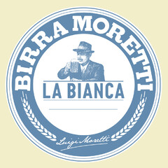 BIRRA MORETTI LA BIANCA Luigi Moretti