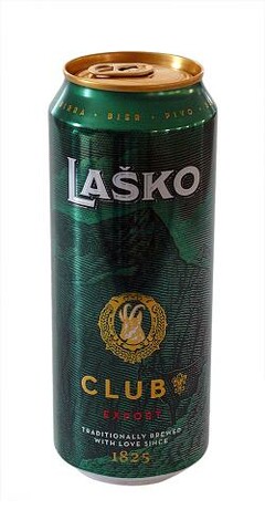 LAŠKO CLUB EXPORT TRADITIONALLY BREWED WITH LOVE SINCE 1825