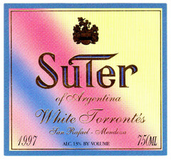 Suter of Argentina White Torrontés San Rafael-Mendoza