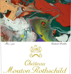 Château Mouton Rothschild Flux, par Gerhard Richter