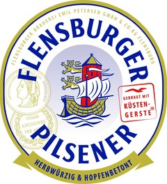 FLENSBURGER PILSENER HERBWÜRZIG & HOPFENBETONT GEBRAUT MIT KÜSTENGERSTE