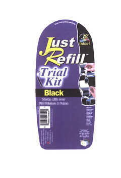 Just Refill Trial Kit Black Works with over 700 Printers & Faxes