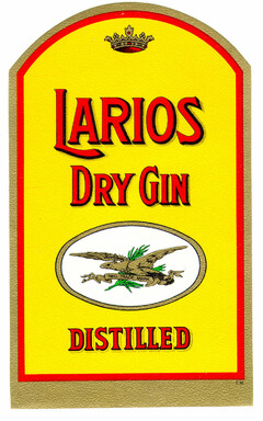 LARIOS DRY GIN DISTILLED