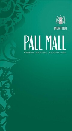 MENTHOL PALL MALL FAMOUS MENTHOL SUPERSLIMS