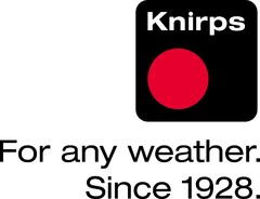 Knirps
For any weather. 
Since 1928.