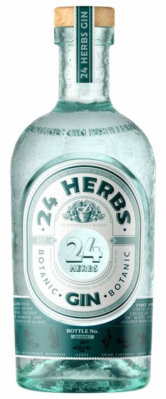 24 HERBS GIN BOTANIC GIN BOTANIC BOTANIC GIN DISTILERY