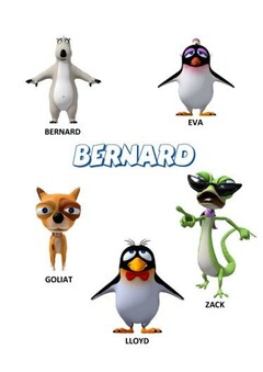 BERNARD, BERNARD, EVA, GOLIAT, ZACK, LLOYD