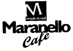 M made in red Maranello café