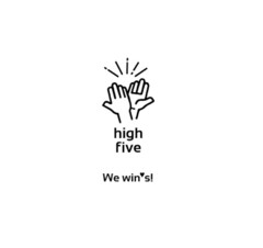 high five We win's!